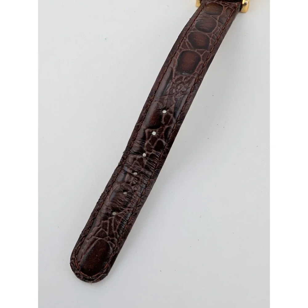 Capezio Women's Watch 19mm Case Brown Faux Leather Band- New Battery